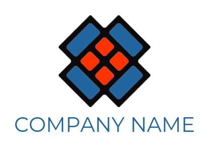 design a storage logo open square box forming cross sign