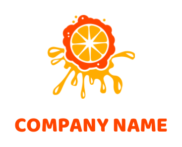 Letter O logo image orange with juice drops letter o - logodesign.net