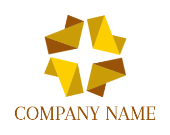 Design a consulting logo of origami star