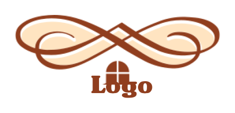create a real estate logo ornament with window