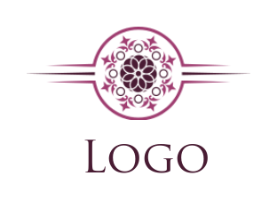 gemstones logo icon ornamental floral design