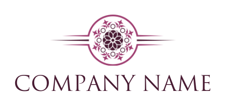 gemstones logo icon ornamental floral design