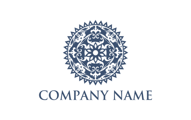 create a spa logo ornamental flower mandala - logodesign.net
