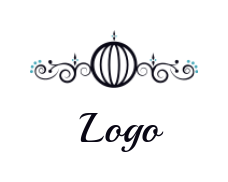 Design a Letter O logo with ornaments