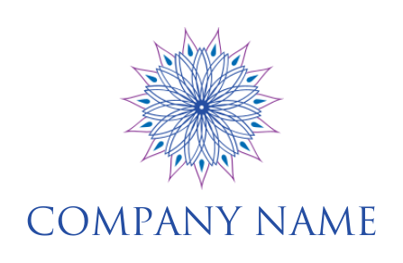 gemstones logo icon ornamental line art mandala