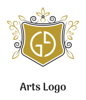 apparel ornamental letter G emblem shield