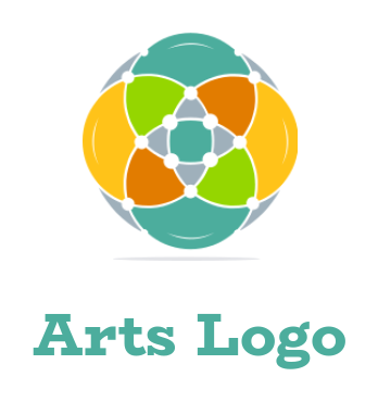 art logo overlapping circles shapes connectivity