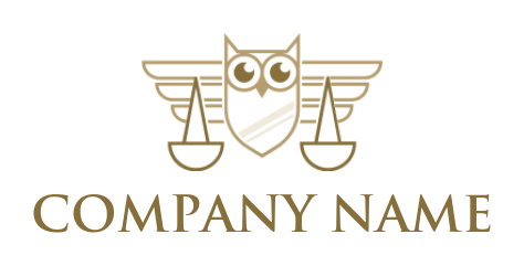 owl with balance on wings