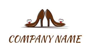 Fashion logo high heel shoes