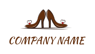 fashion logo online pair of high heel shoes - logodesign.net