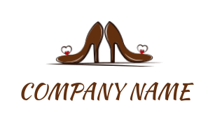 Fashion logo high heel shoes