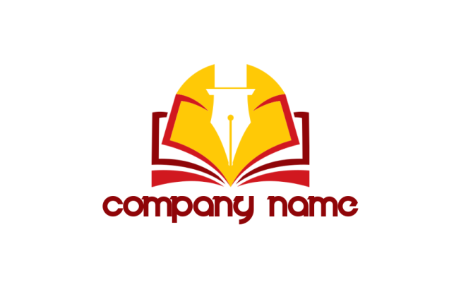 Book and best sale pen logo