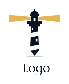 consulting logo online of pen lighthouse beacon