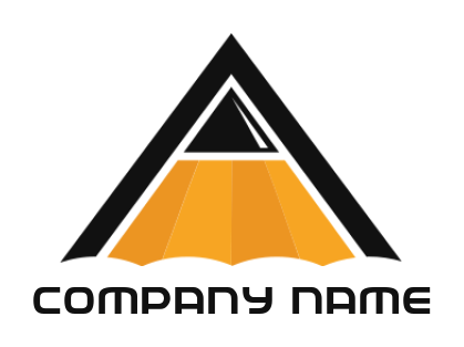 Letter A logo line letter A creating letter A