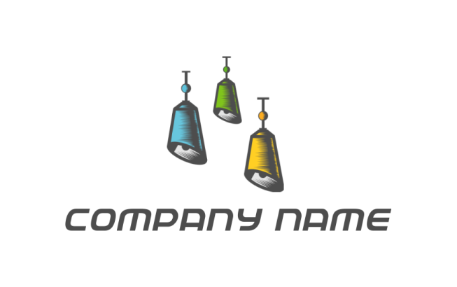 make a home improvement logo pendant lamp - logodesign.net