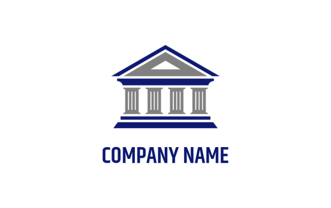 Three Law Pillars Logo Template By Logodesign Net