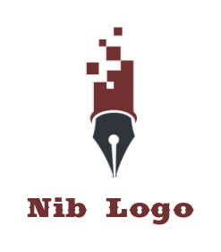 create an education logo with a pixel and pen