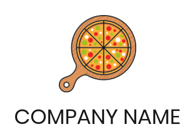 Design a food logo of pizza on pan - logodesign.net 