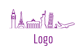 make a travel logo places around the world - logodesign.net