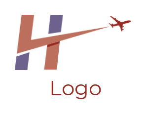 Create a of Plane going with the letter H