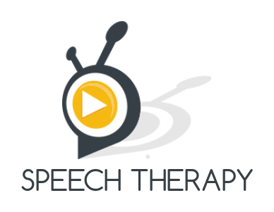 media logo play button in speech bubble antenna