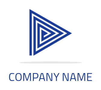 media logo template play icon made of maze - logodesign.net