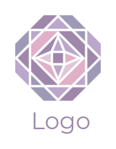 poly gem forming geometrical shape