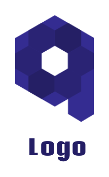 alphabet logo polygons forming Letter A
