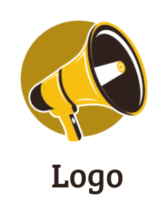 media logo symbol portable loudspeaker - logodesign.net