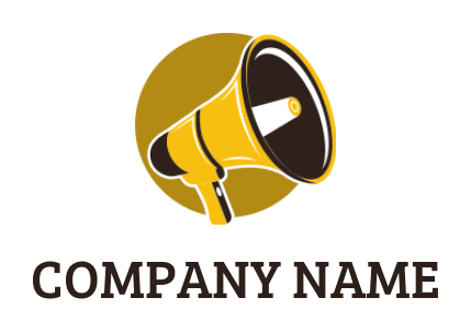 Media logo symbol portable loudspeaker