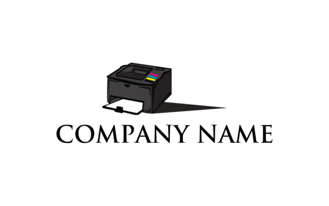 printer with paper Logo Template by LogoDesign