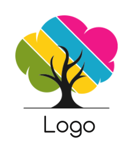 arts logo image printing tree