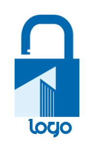 create a security logo with a prism and padlock