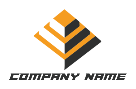 create a community logo icon pyramid building