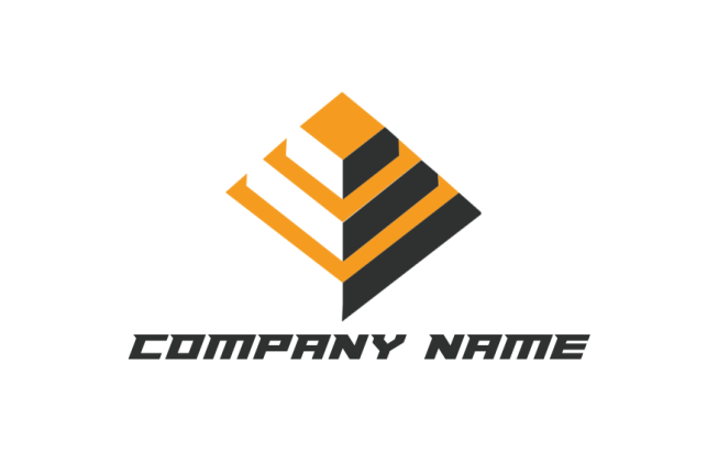 community logo icon pyramid building or a layer cake - logodesign.net
