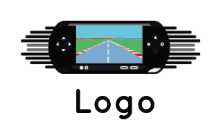 make a games logo racing game inside game pad