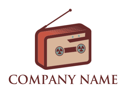 entertainment logo radio merge cassette player