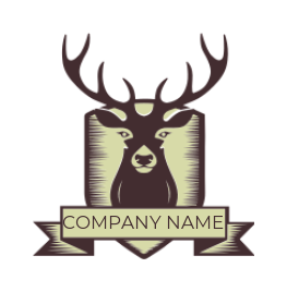 make a pet logo rain deer inside the emblem - logodesign.net