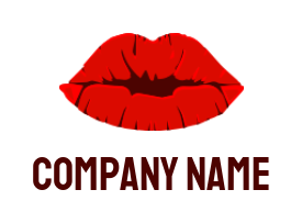beauty logo icon red lips - logodesign.net
