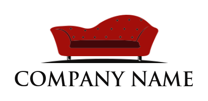 design a home improvement logo red modern furniture settee - logodesign.net