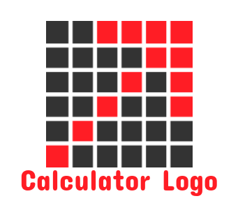 create an investment logo red squares forming arrow