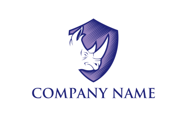 security logo online Rhinoceros Shield - logodesign.net