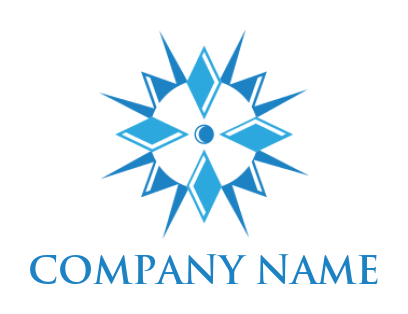 design a trader logo rhombuses on circle in north star