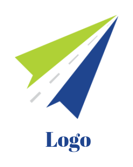 generate a logistics logo of road with paper