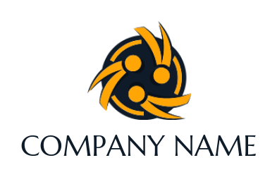 community logo online rotating abstract people - logodesign.net