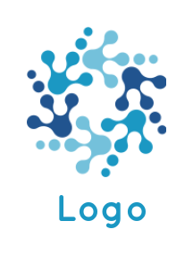 IT logo online rotating connection dots - logodesign.net
