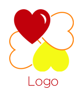 dating logo icon rotating hearts