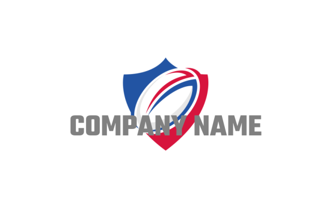 bearded king with crown and rugby in shield template | Logo Template by ...