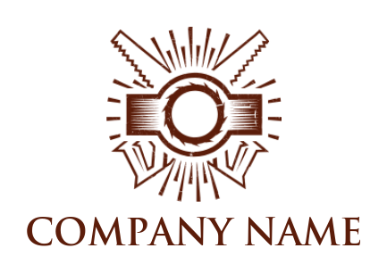 generate a handyman logo saws in cutter blade