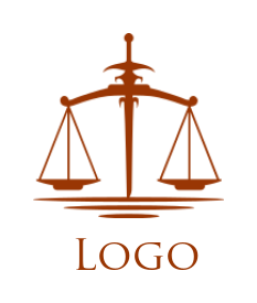 create a law firm logo scales and sword - logodesign.net